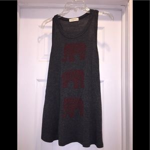Elephant patterned tank top!